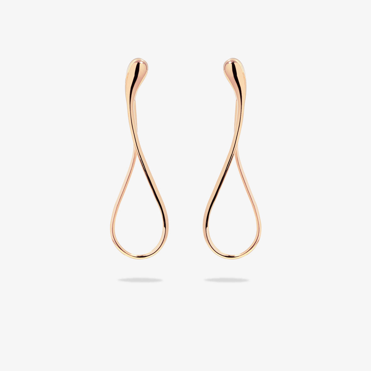 ELIKA LONG GOLD EARRINGS