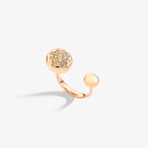 ANELLO GLAMOUR BOULE GRANDE PAVE'