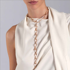 CATENA ELIKA MAGLIE GRANDI CON PAVE CATENA ELIKA MAGLIE GRANDI CON PAVE