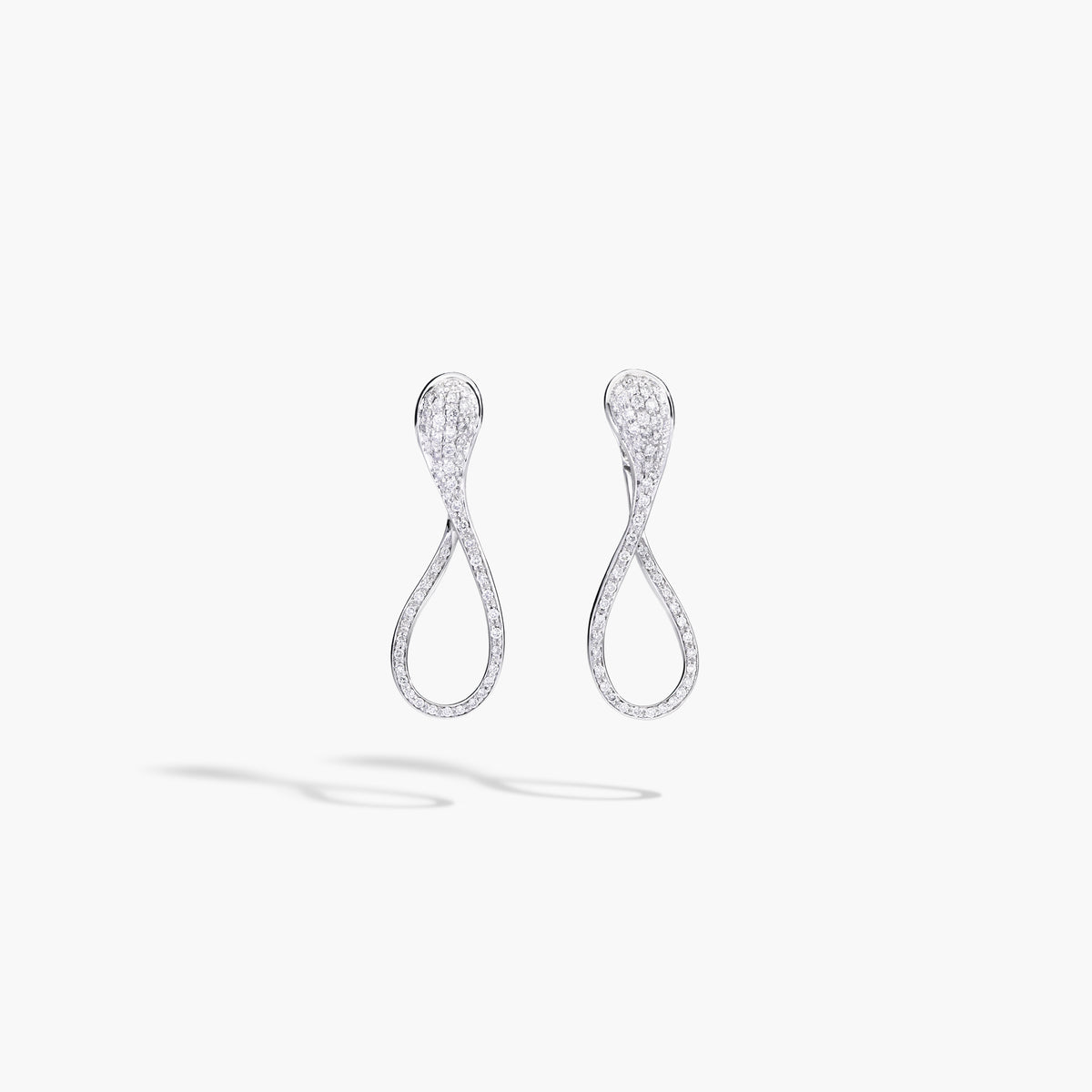 ELIKA SMALL PAVÉ EARRINGS