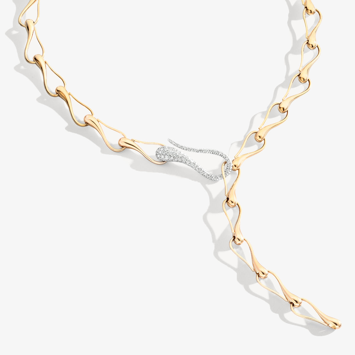 ELIKA CHAIN SMALL LINKS WITH PAVE