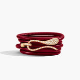 BRACCIALE ELIKA IN PELLE CON PAVE