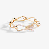 BRACCIALE ELIKA MAGLIE GRANDI CON PAVE'