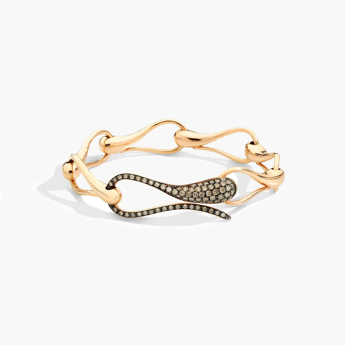 BRACCIALE ELIKA MAGLIE GRANDI CON PAVE'