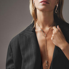COLLANA ELIKA Y-SHAPE CON PAVE COLLANA ELIKA Y-SHAPE CON PAVE