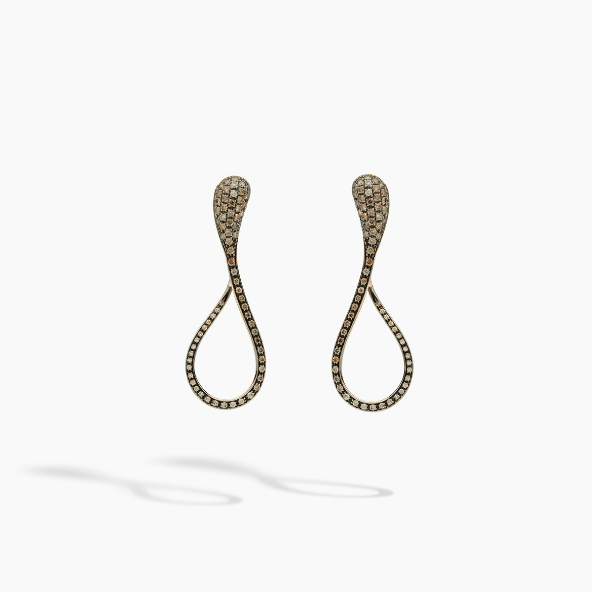 ELIKA MEDIUM PAVÉ EARRINGS