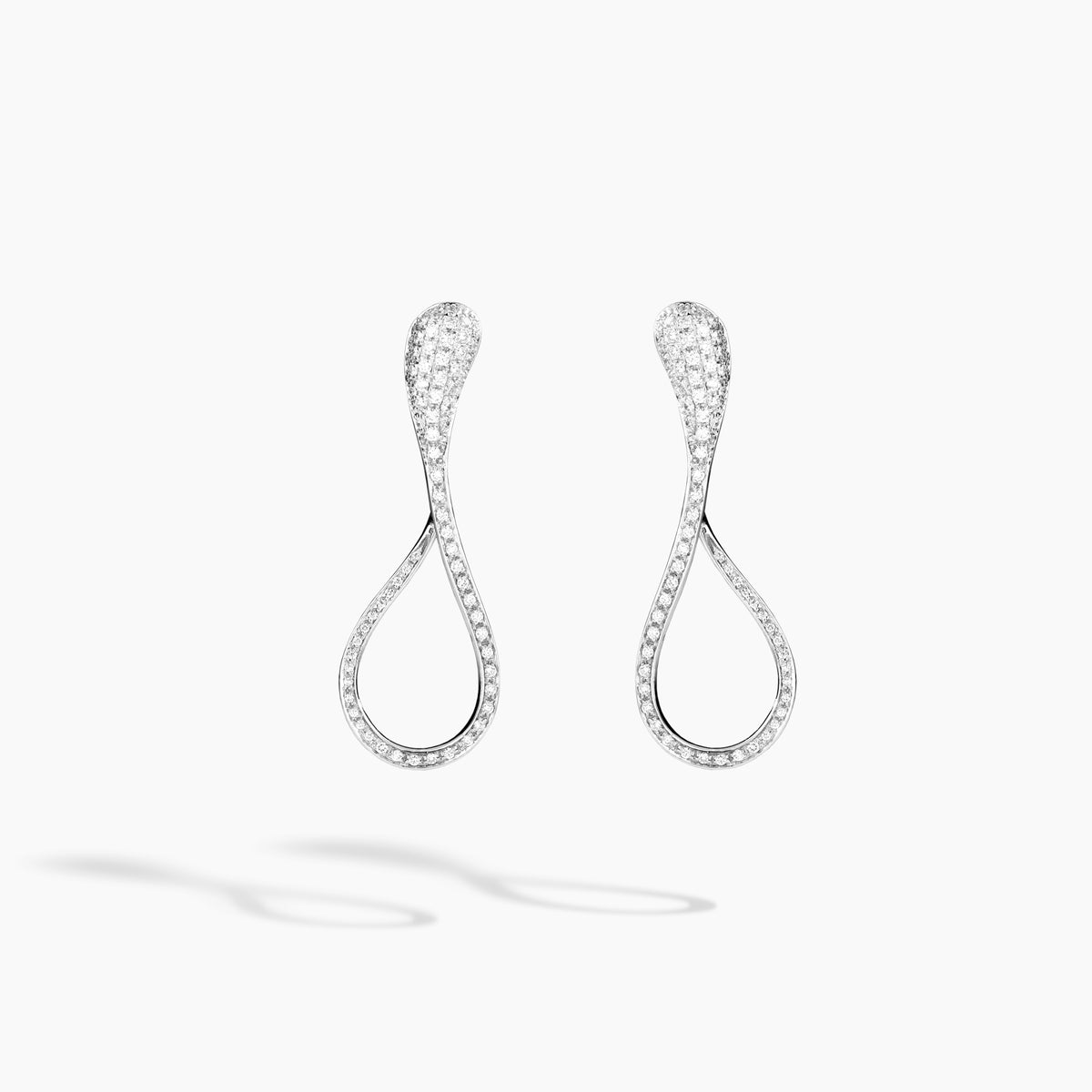 ELIKA MEDIUM PAVÉ EARRINGS