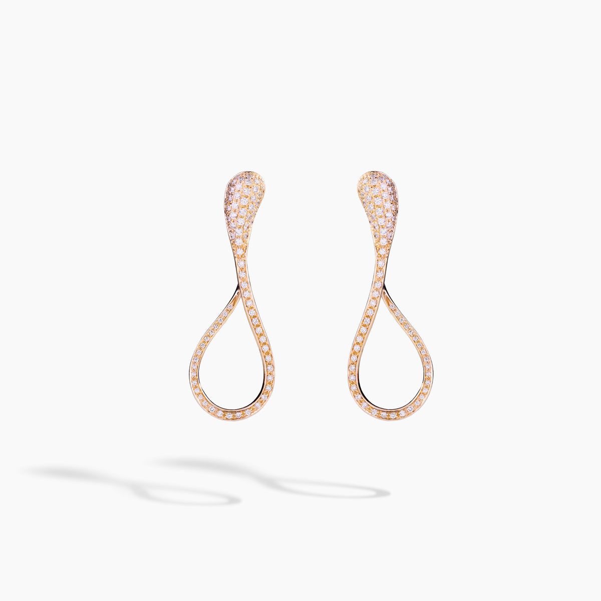 ELIKA MEDIUM PAVÉ EARRINGS