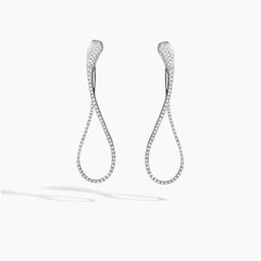 ELIKA LONG PAVÉ EARRINGS ELIKA LONG PAVÉ EARRINGS