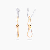 ORECCHINI ELIKA CATENA CON PAVE'