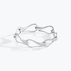 ELIKA BRACELET WITH LARGE FULL PAVE LINKS ELIKA BRACELET WITH LARGE FULL PAVE LINKS