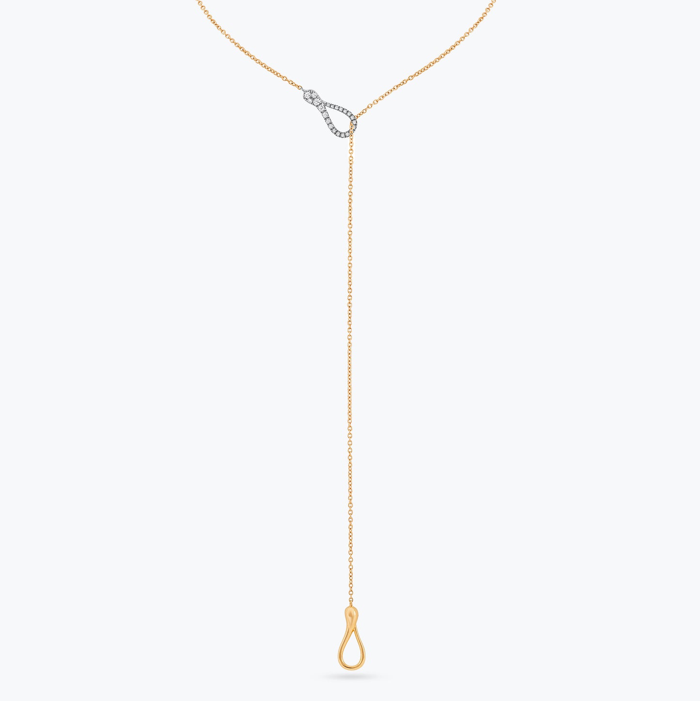COLLANA ELIKA MINI Y-SHAPE DEMI PAVÉ