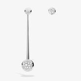 ORECCHINI GLAMOUR ASIMMETRICI PAVE'