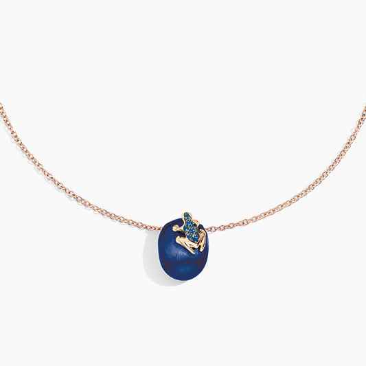 COLLANA HAPPY FROG CON PEPITA COLORATA COLLANA HAPPY FROG CON PEPITA COLORATA