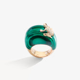 HAPPY FROG RING WITH STONE