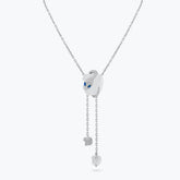 LARGE MALAFEMMINA NECKLACE WITH PAVE'