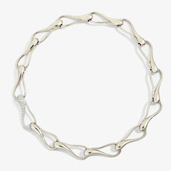 CHOKER ELIKA MAGLIE GRANDI CON 1 PAVÉ CHOKER ELIKA MAGLIE GRANDI CON 1 PAVÉ