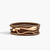 BRACCIALE ELIKA IN PELLE CON ORO