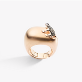 HAPPY FROG RING IN POLISHED GOLD