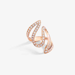 ANELLO IVY DOPPIO CON DIAMANTI ANELLO IVY DOPPIO CON DIAMANTI