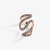 ANELLO IVY DOPPIO CON DIAMANTI