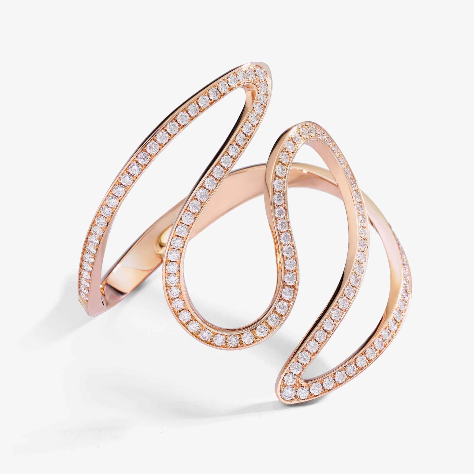 BRACCIALE IVY DOPPIO CON DIAMANTI BRACCIALE IVY DOPPIO CON DIAMANTI