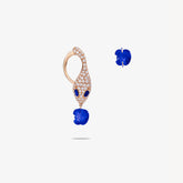 MALAFEMMINA SHORT PAVE EARRINGS