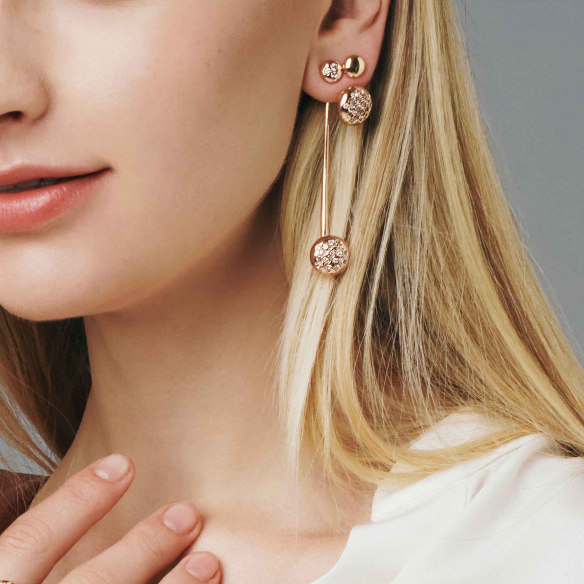 ORECCHINI GLAMOUR LUNGHI PAVÉ MIX&MATCH ORECCHINI GLAMOUR LUNGHI PAVÉ MIX&MATCH