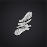 ANELLO ELIKA DOPPIO PAVE DI DIAMANTI