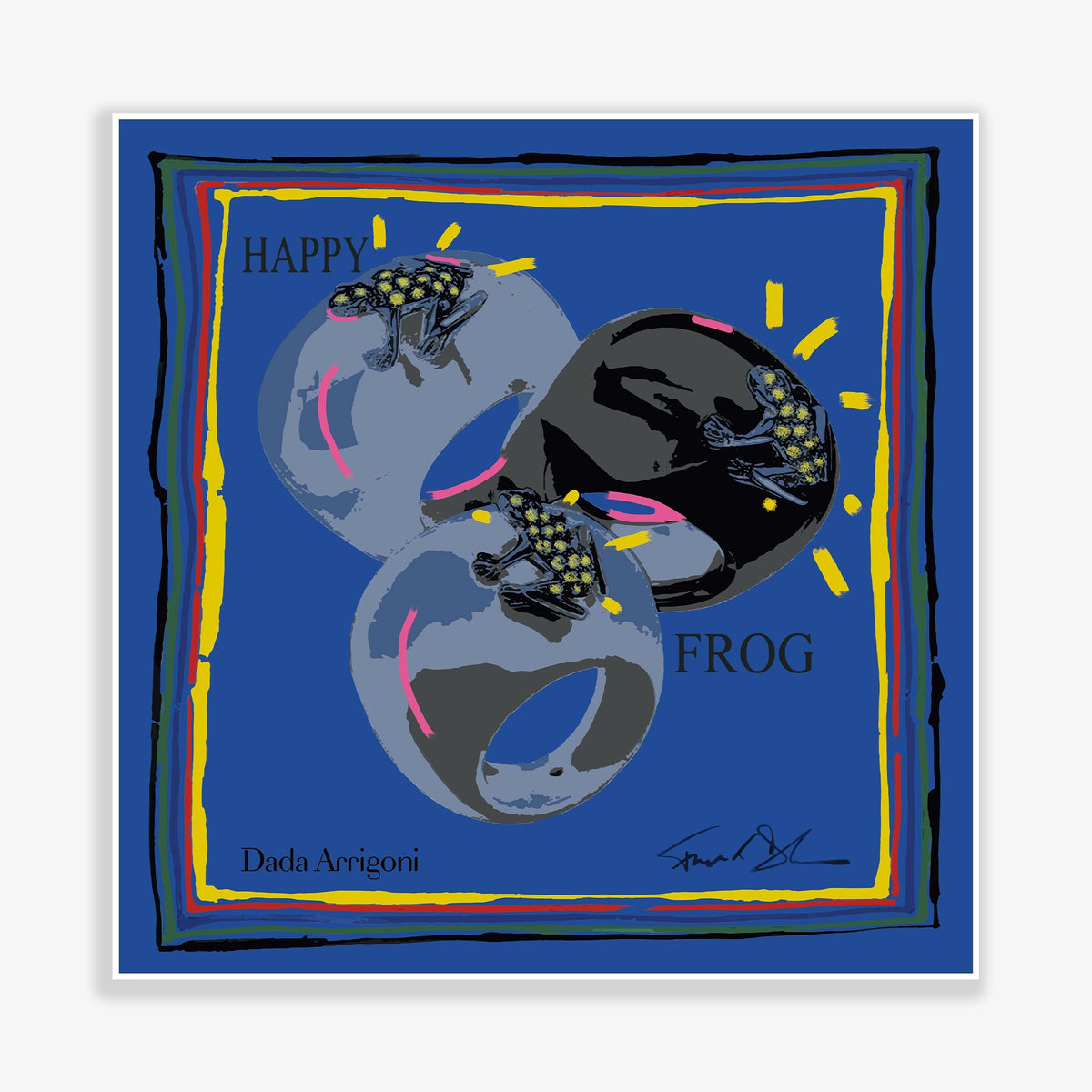HAPPY FROG SILK CARRE' 70X70