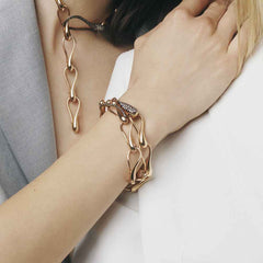 BRACCIALE ELIKA MAGLIE GRANDI CON PAVE' BRACCIALE ELIKA MAGLIE GRANDI CON PAVE'