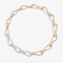 CHOKER ELIKA MAGLIE GRANDI CON 3 PAVÉ CHOKER ELIKA MAGLIE GRANDI CON 3 PAVÉ