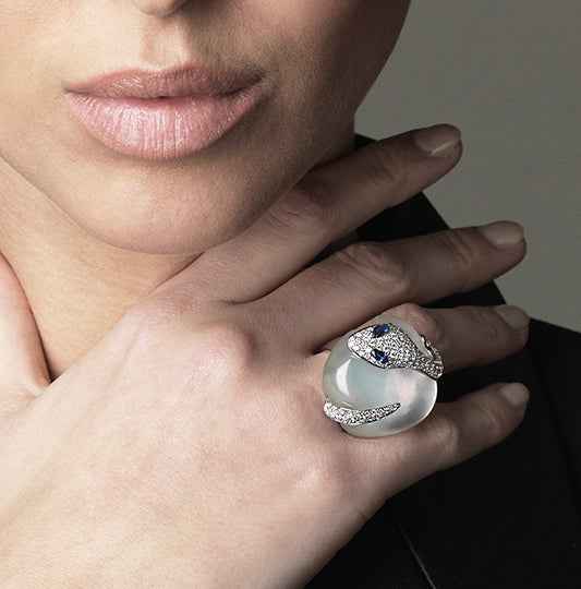 ANELLO MALAFEMMINA GRANDE CON PAVE' ANELLO MALAFEMMINA GRANDE CON PAVE'