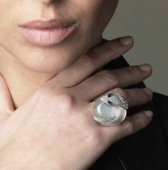ANELLO MALAFEMMINA GRANDE CON PAVE' ANELLO MALAFEMMINA GRANDE CON PAVE'