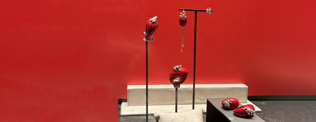 Rosso Amore alla Gioielleria Stedile - Dada Arrigoni