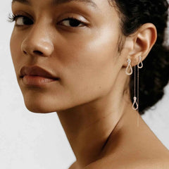 ORECCHINO SINGOLO ELIKA MINI SWING PAVE'