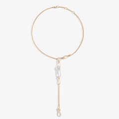 COLLANA ELIKA YSHAPE LIGHT CON PAVÉ