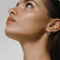 ORECCHINI ELIKA MINI ONE 2 CM PAVÉ