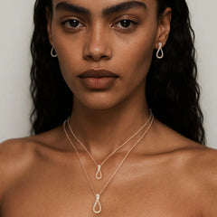 COLLANA ELIKA MINI ONE PAVÉ DIAMANTI