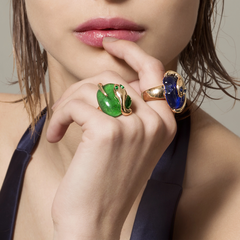 ANELLO MALAFEMMINA PICCOLO CON PIETRA