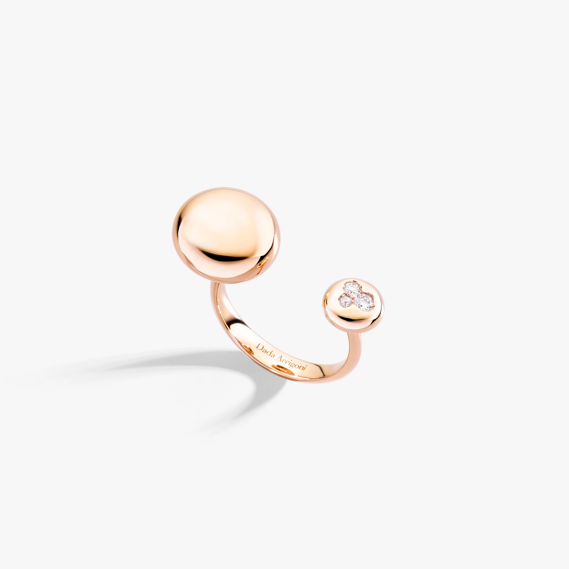 ANELLO GLAMOUR BOULE PICCOLA PAVE'