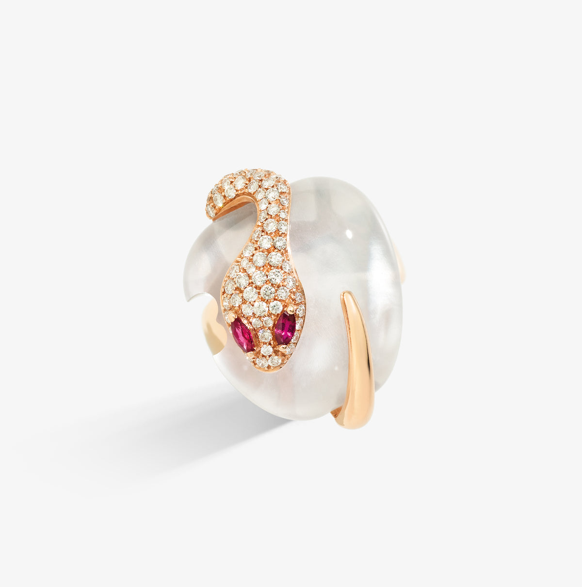 ANELLO MALAFEMMINA PICCOLO DEMI PAVÉ