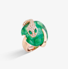 ANELLO MALAFEMMINA PICCOLO DEMI PAVÉ