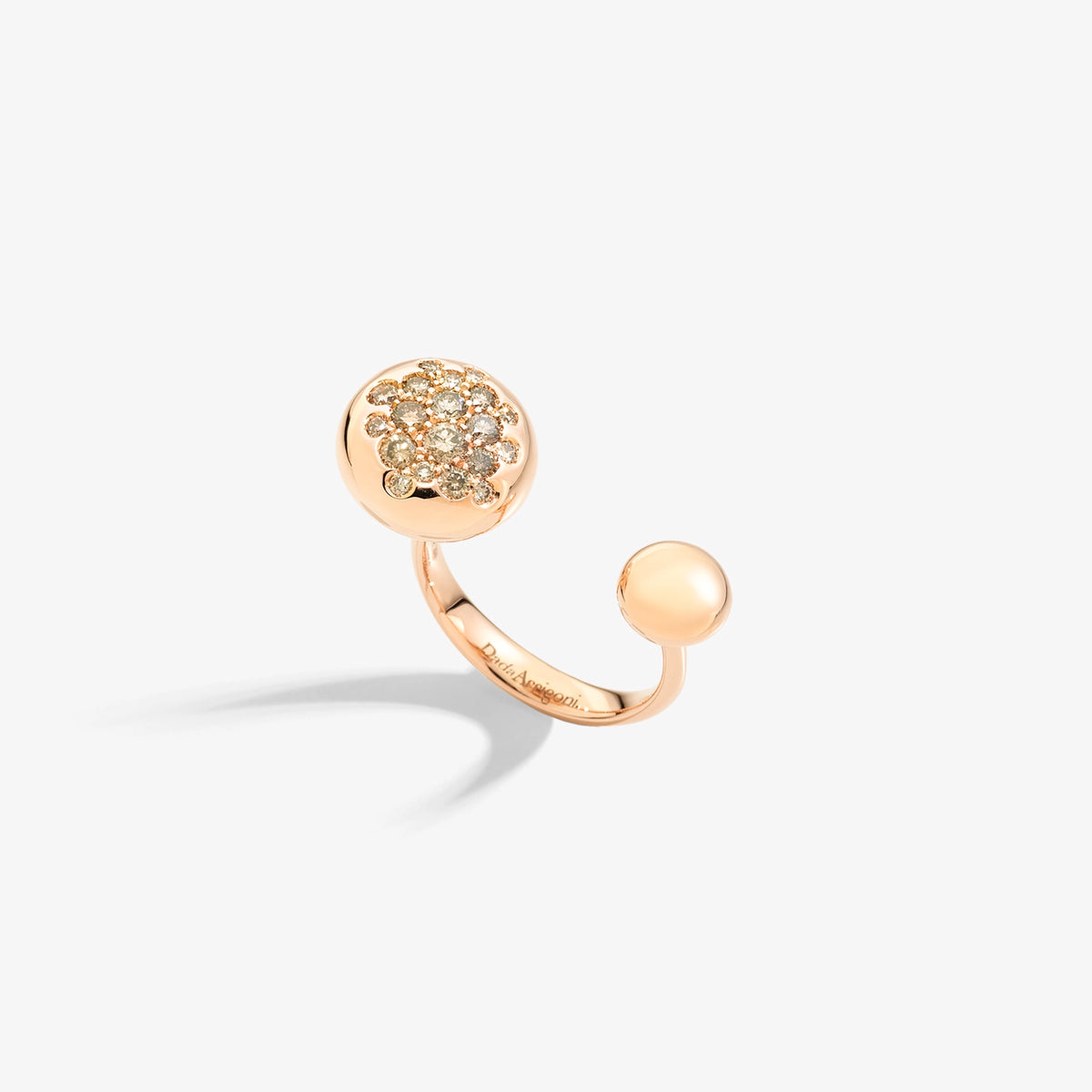 ANELLO GLAMOUR BOULE GRANDE PAVE'