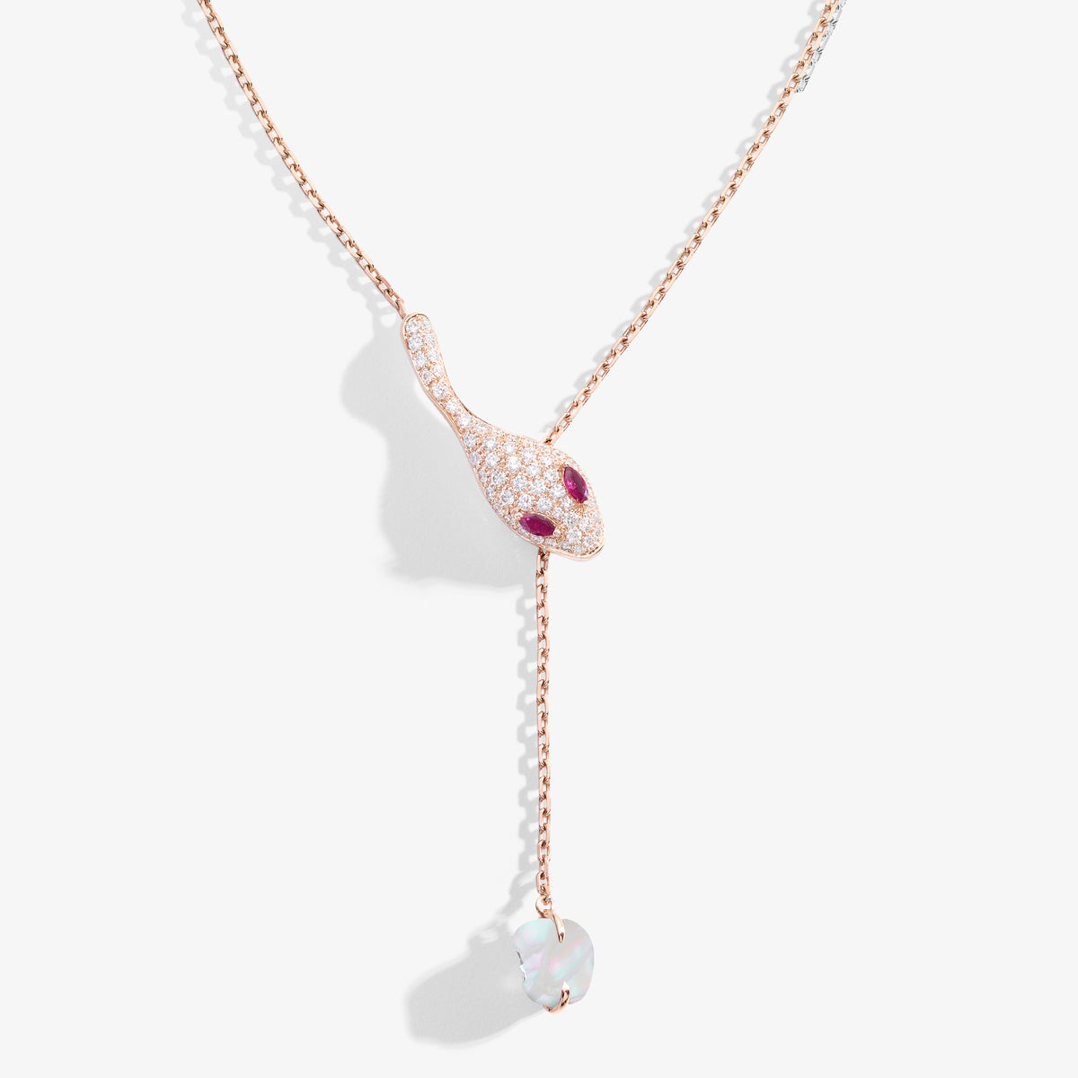 COLLANA MALAFEMMINA Y-SHAPE CON PAVE'