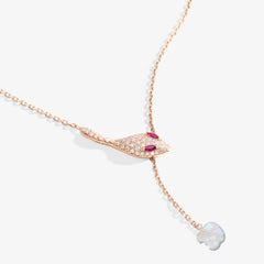 COLLANA MALAFEMMINA Y-SHAPE CON PAVE'