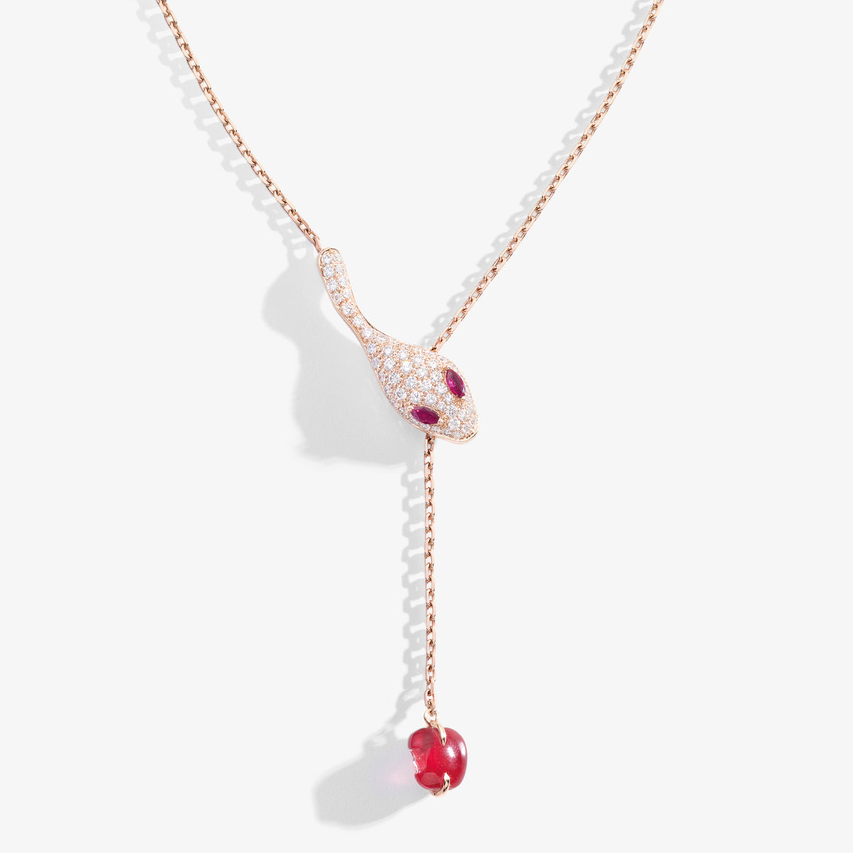 COLLANA MALAFEMMINA Y-SHAPE CON PAVE'