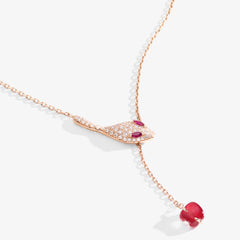 COLLANA MALAFEMMINA Y-SHAPE CON PAVE'