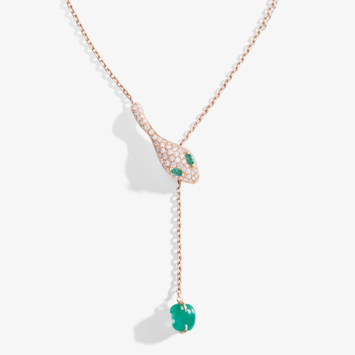 COLLANA MALAFEMMINA Y-SHAPE CON PAVE'