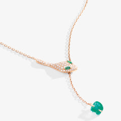 COLLANA MALAFEMMINA Y-SHAPE CON PAVE'